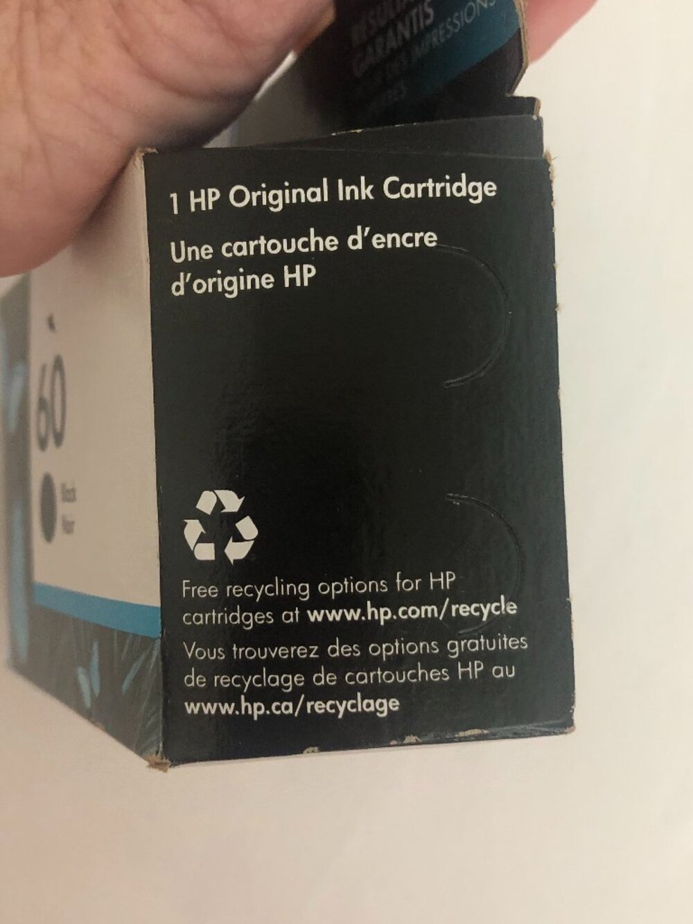 New In Box HP Black Printer Ink #60 - Picture 3 of 4